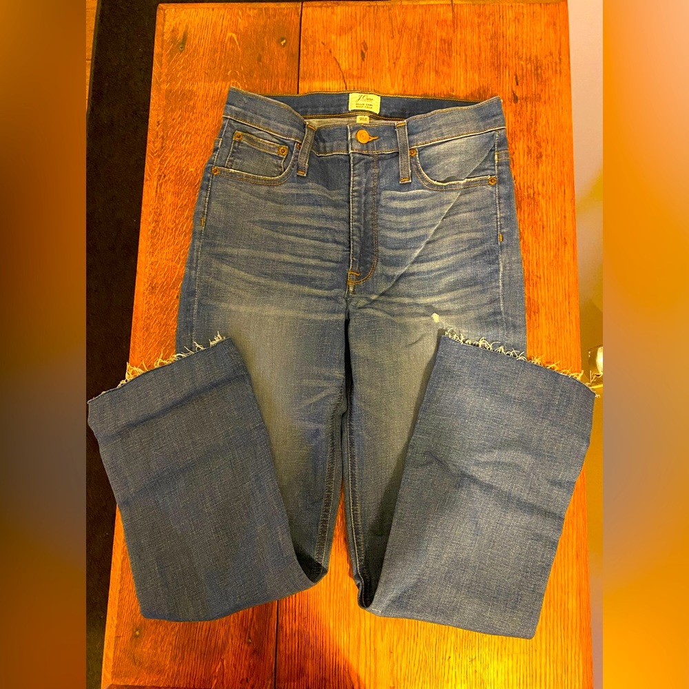 J.Crew Billie Demi-Boot Crop Jeans Hemlock Wash | Size 28 | NWT